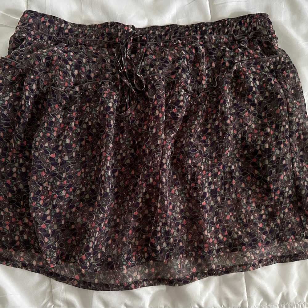 Floral Mini Skirt